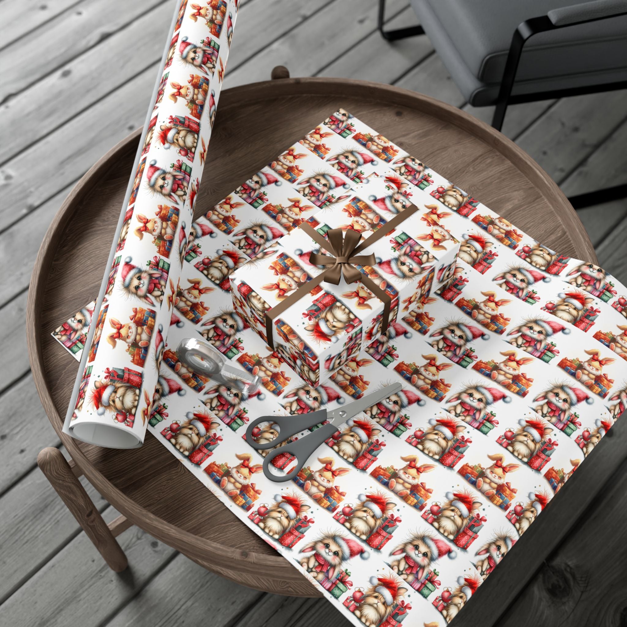 Holiday Bunnies Wrapping Paper